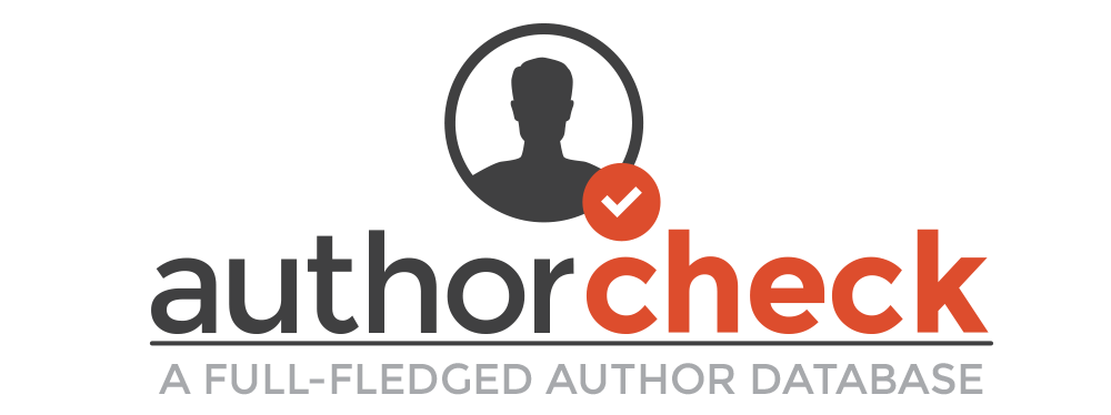 Author Check logo with text: A full-fledged author database